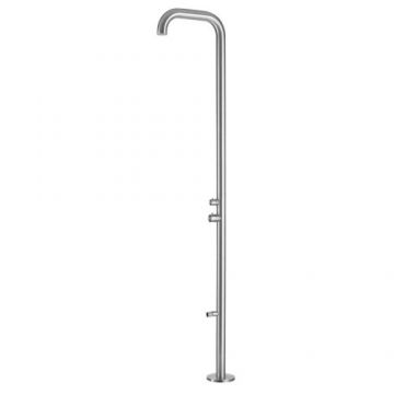Coloana dus Bruma PL41MIX pentru exterior, inox satinat - Culoare Crom