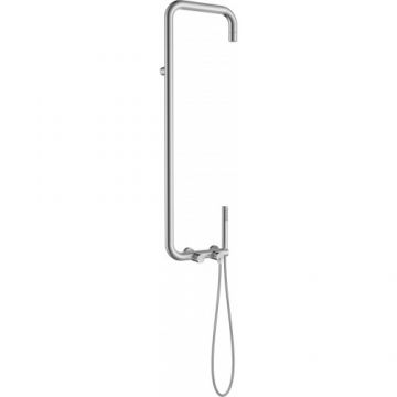 Coloana dus Deante Silia, crom periat - Culoare Crom
