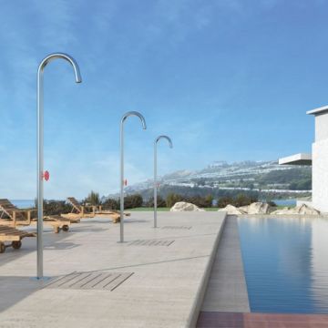 Coloana dus Karag Pylon Inox de exterior - Culoare Crom