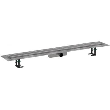 Pachet rigola de pardoseala Hansgrohe RainDrain Compact Complete 1200mm pardoseli minim 63mm capac inox periat