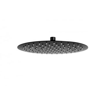 Palarie dus rotunda FDesign Inula, 300 mm, negru mat