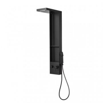 Panou de dus Karag Thassos A7138, negru mat