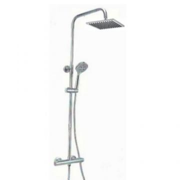 Set de dus cu termostat Borras Griferias, crom lucios - Culoare Crom