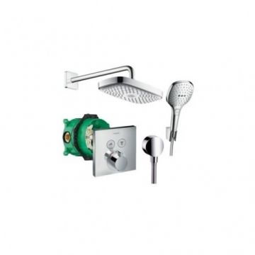 Sistem de dus Hansgrohe Design Raindance Select E300 incastrat cu termostat