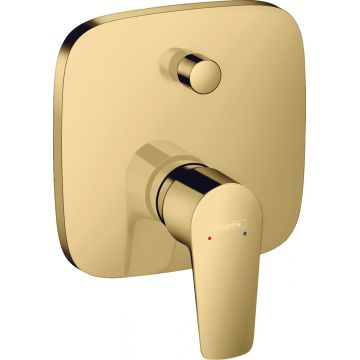 Baterie cada - dus Hansgrohe Talis E cu montaj incastrat  necesita corp ingropat  gold optic lustruit