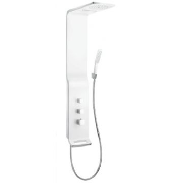 Panel dus Hansgrohe Raindance Lift cu baterie termostatata  alb/crom