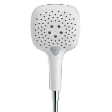 Para de dus Hansgrohe Raindance Select E 150 cu 3 jeturi  alb-crom