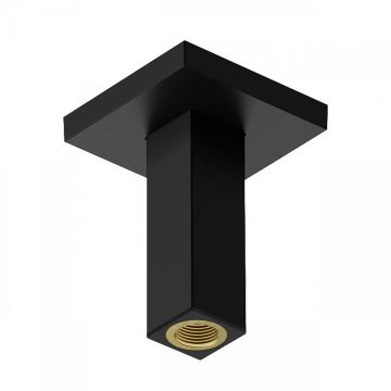 Brat de dus Hansgrohe E de tavan  10cm  negru mat