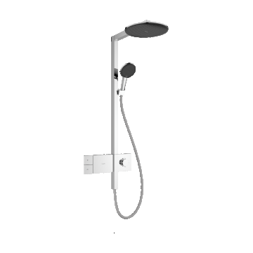 Coloana de dus Hansgrohe Raindance Alive S 300 1jet EcoSmart cu baterie termostatata ShowerSelect Comfort crom