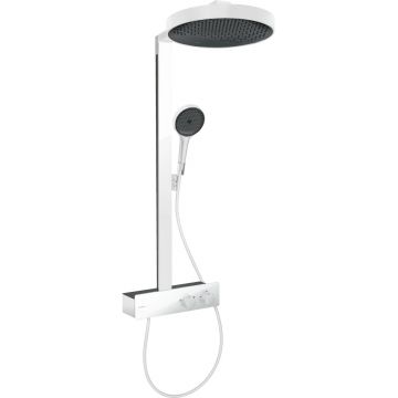 Coloana de dus Hansgrohe Rainfinity 360 1jet  cu baterie termostatata ShowerTablet 350  alb mat