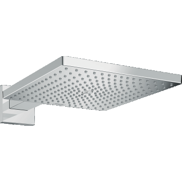 Palarie de dus Hansgrohe Raindance E 300 1jet EcoSmart cu brat de dus de perete 39cm  crom