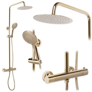 Set de dus cu termostat Rea Vincent, auriu lucios