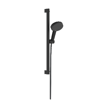 Set de dus Hansgrohe Raindance Alive Select S 125 3jet EcoSmart cu bara Unica E Puro 65cm  negru mat