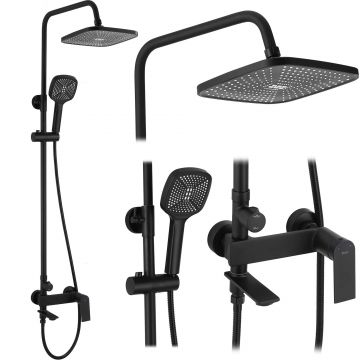 Set de dus Rea Storm 2, negru mat