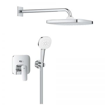 Sistem de dus incastrat Grohe Cubeo Tempesta 250 cu doi consumatori  crom