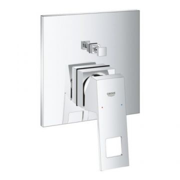 Baterie cada / dus incastrata Grohe Eurocube, patrata - Culoare Crom