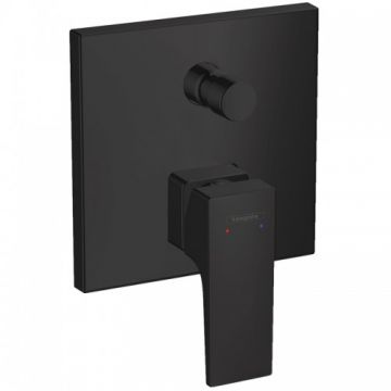 Baterie cada / dus incastrata Hansgrohe Metropol, patrata, negru - Culoare Negru