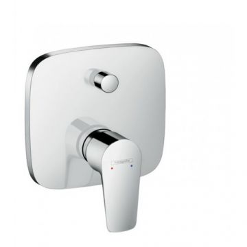 Baterie cada / dus incastrata Hansgrohe Talis E, patrata - Culoare Crom