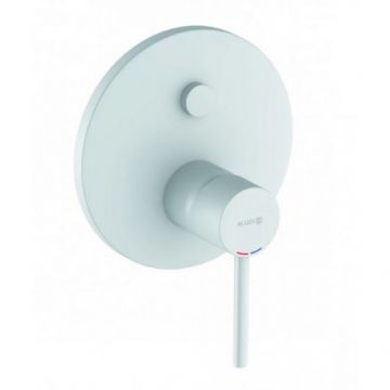 Baterie cada / dus incastrata Kludi Bozz, alb, cu buton comutare - Culoare Alb pal