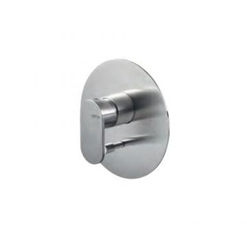 Baterie cada / dus incastrata Vema Ayas Steel, cu deviator - Culoare Crom