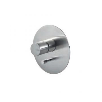 Baterie cada / dus incastrata Vema Veny Steel, cu divertor - Culoare Crom