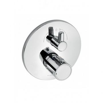 Baterie cada / dus incastreata termostat Kludi Zenta, rotunda - Culoare Crom