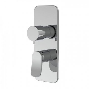 Baterie dus / cada incastrata Fima Flo, cu deviator 2/3 iesiri - Culoare Crom