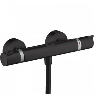 Baterie dus termostatata Hansgrohe Ecostat Comfort, negru - Culoare Negru