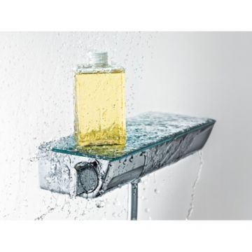 Baterie dus termostatata Hansgrohe Ecostat Select, cu polita - Culoare Crom