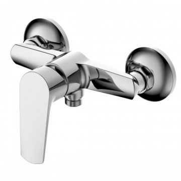 Baterie dus Wellis Altus pe perete, crom - Culoare Crom