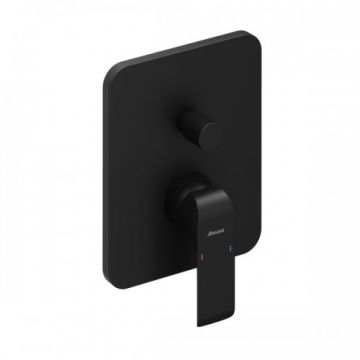 Baterie incastrabila cada/dus Ravak Flat, negru mat - Culoare Negru