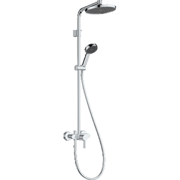 Coloana de dus Hansgrohe Activera S 240 1jet EcoSmart cu baterie Varia   crom