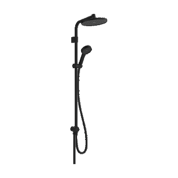 Coloana de dus Hansgrohe Activera S 240 1jet EcoSmart Reno Varia  fara baterie  negru mat