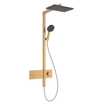 Coloana de dus Hansgrohe Raindance Alive Q 210x340 1jet EcoSmart cu baterie termostatata ShowerSelect Comfort  bronz periat