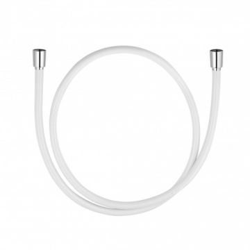 Furtun de dus Kludi Supraflex, alb-crom