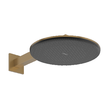 Palarie de dus Hansgrohe Raindance Alive Select S 300 2jet EcoSmart cu brat de dus de perete 39cm  bronz periat