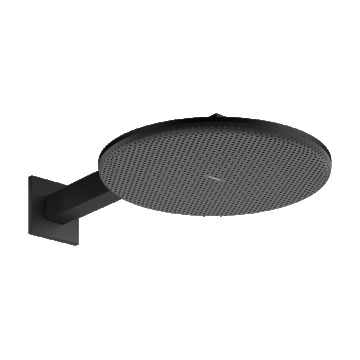 Palarie de dus Hansgrohe Raindance Alive Select S 300 2jet EcoSmart cu brat de dus de perete 39cm  negru mat