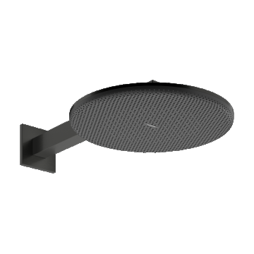Palarie de dus Hansgrohe Raindance Alive Select S 300 2jet EcoSmart cu brat de dus de perete 39cm  negru periat