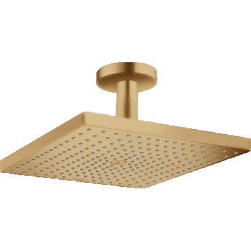 Palarie de dus Hansgrohe Raindance E 300 1jet EcoSmart cu brat de dus de tavan 10cm  bronz periat
