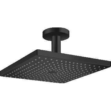 Palarie de dus Hansgrohe Raindance E 300 1jet EcoSmart cu brat de dus de tavan 10cm  negru mat Palarie de dus Hansgrohe Raindance E 300 1jet EcoSmart cu brat de dus de tavan 10cm  negru mat