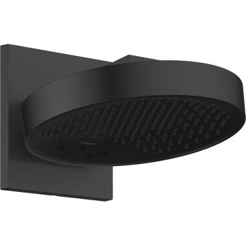Palarie de dus Hansgrohe Rainfinity 250 3jet EcoSmart cu placa de conectare la perete  negru mat