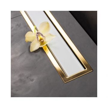 Rigola Vetro Bianco & Oro - Karag - Dimensiune 55 cm