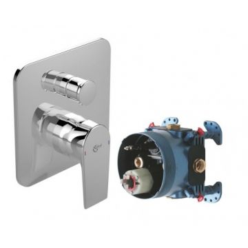 Set baterie cada / dus Ideal Standard Tesi, patrata, cu corp incastrat Easy-Box - Culoare Crom