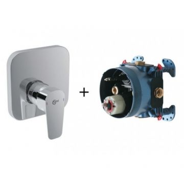 Set baterie cada/dus incastrata Ideal Standard Ceraplan III + Easy-Box - Culoare Crom