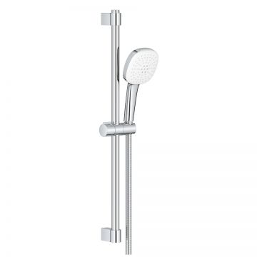 Set de dus Grohe Tempesta Cube 110 II cu para cu 2 jeturi  furtun 175 si bara 60cm  crom