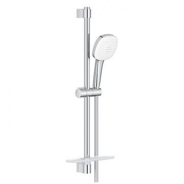 Set de dus Grohe Tempesta Cube 110 II cu para cu 2 jeturi  savoniera  furtun 175 si bara 60cm  crom