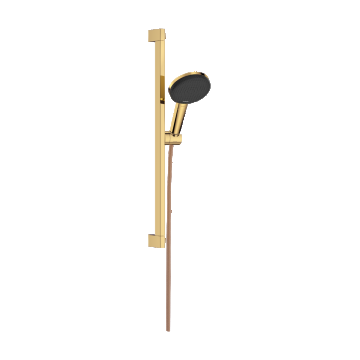 Set de dus Hansgrohe Raindance Alive Select S 125 3jet EcoSmart cu bara Unica E Puro 65cm  gold optic