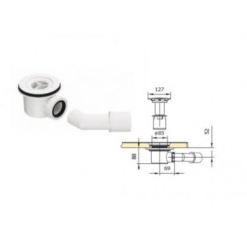 Sifon pentru cadita de dus Sanswiss SIWL