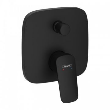 Baterie cada/dus incastrata Hansgrohe Logis, negru mat - Culoare Negru