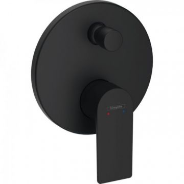 Baterie cada / dus incastrata Hansgrohe Rebris E - Culoare Negru